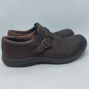 Merrell Dassie J31332 Buckle Espresso Brown Leather Shoes Loafers Womens Size 7